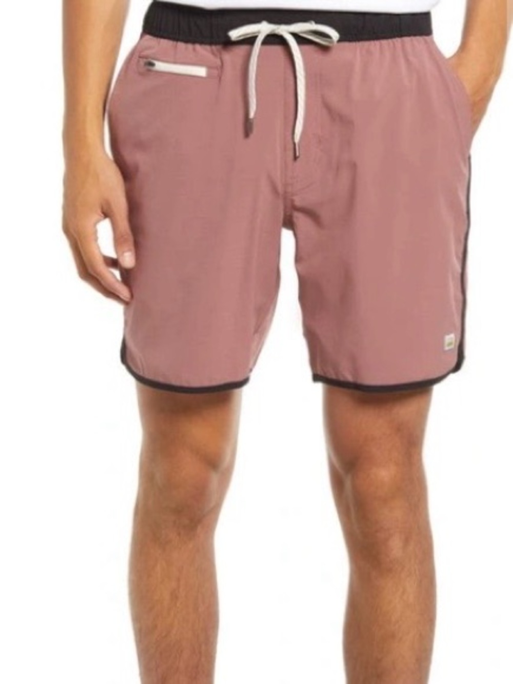 Vuori Banks Hybrid 7” Shorts In Terracotta Slub Stripe Men’s XL Athletic Workout